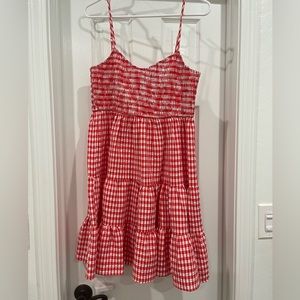 Red and white gingham dress from Pink Blush Maternity size Medium